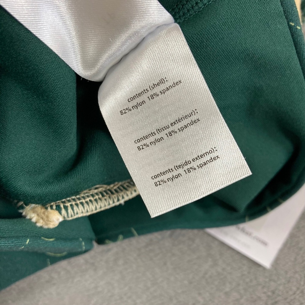 WeWoreWhat Polo Bra Vintage Green Canvas Sports Icons Print XS NWT - Picture 3 of 8
